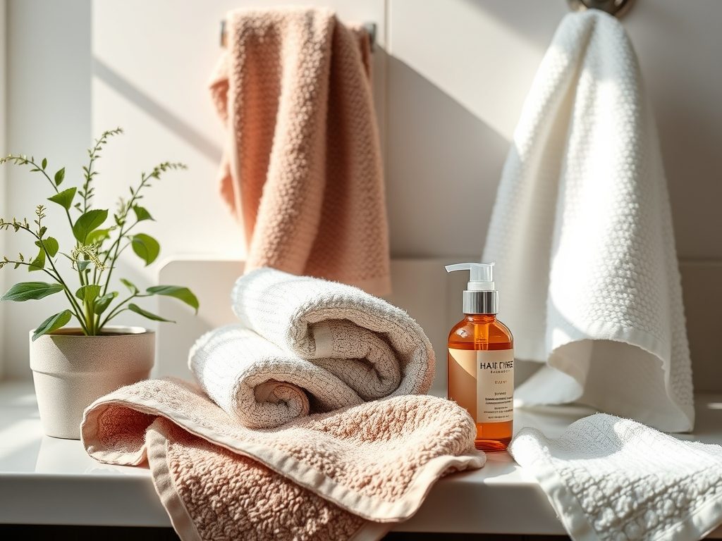 Ręcznik do włosów: jak wybrać materiał i suszyć delikatnie, by uniknąć puszenia i uszkodzeń